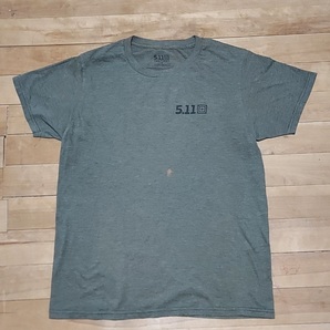 ∞琉球米軍∞米軍放出品特殊部隊5.11タクティカルコンバットTシャツオリーブグリーンMサイズの画像1