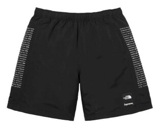 ステッカー付 24ss Supreme The North Face Nylon Short 黒 S Black シュプリーム ノースフェイス ショーツ TNF ショート パンツ