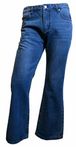 新品 XLサイズ ブーツカット 綿100％デニム ブルー 234001 インディゴ フレアパンツ ジーパン ジーンズ パンタロン ベルボトム ウエスタン