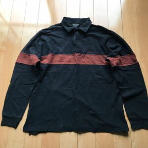 バックチャンネル ラガーシャツ 日本製 532-1-309 メンズ XL ブラック ブラウン　