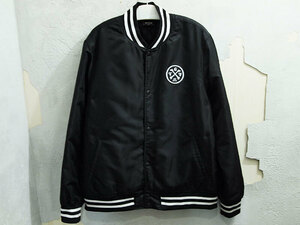 XL サイズ The Great Frog VARSITY JACKET バーシティジャケット ナイロン スタジャン TGF ロゴ 黒 ブラック BLACK グレートフロッグ F