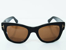 美品 TOM FORD Cary TF58 B5 サングラス 黒 ブラック BLACK トムフォード FT_画像1