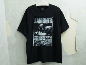 希少 XL サイズ The Great Frog RAMONES Tシャツ 黒 ブラック BLACK バンドT バンT ラモーンズ グレートフロッグ F