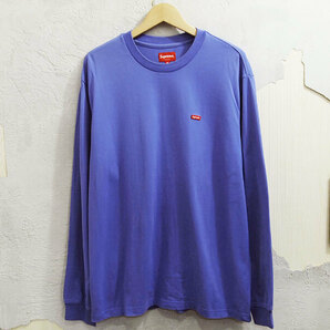 美品 Supreme Small Box L/S Tee 長袖 Tシャツ ロンT ロングスリーブ スモールボックス Dusty Purple パープル 紫 M シュプリーム Fの画像1