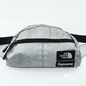 希少 Supreme THE NORTH FACE Metallic Roo II Lumbar Pack ウエストバッグ メタリック シルバー ノースフェイス シュプリーム Fの画像1