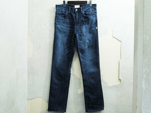 美品 WTAPS BLUEW SKINNY COLORWAY TROUSERS COTTON DENIM 加工 デニム パンツ ブルース スキニー インディゴ 02 M 18AW ダブルタップス F