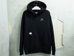 美品 22AW WTAPS All HOODDY COTTON WUT パーカー スウェット フーディー 黒 ブラック BLACK ロゴ 02 M ダブルタップス F