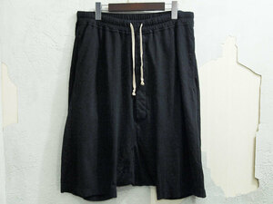 希少 Rick Owens DRKSHDW サルエル ショーツ ショートパンツ ハーフパンツ リックオウエンス ダークシャドウ BLACK 黒 ブラック M FT