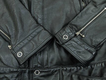 N.HOOLYWOOD 2004SS Activist期 アクティビスト ライダース レザー ジャケット 黒 ブラック BLACK エヌハリウッド ミスターハリウッド M_画像3