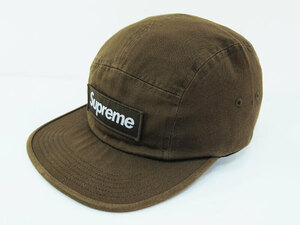 美品 Supreme Washed Chino Twill Camp Cap キャンプ キャップ Moss モス シュプリーム F