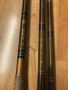 中古　Daiwa ダイワ　波紋　硬調　13尺　吟舟 誘 18尺　2本セット　ヘラ竿 ヘラブナ へらぶな 