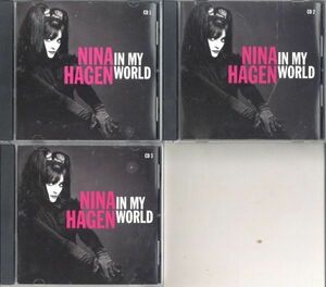 ★即決・送料無料(2点で)◆ニーナ・ハーゲン NINA HAGEN◆IN MY WORLD◆IMPORT 3枚セット 【m9398】