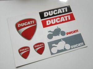 DUCATI ドゥカティ ステッカー/自動車 バイク 整備 作業着 レーシング F1 スポンサー SZ01
