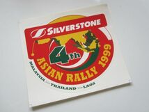 SILVERSTONE 4th ASIAN RALLY シルバーストーン アジアンララリー 1999 ステッカー/自動車 バイク 整備 作業着 レーシング F1 SZ01_画像1