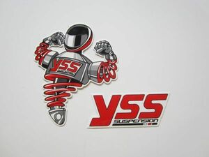 【２枚セット】YSS ステッカー/デカール 自動車 バイク スポンサー レーシング パーツ メーカー S09