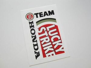 TEAM HONDA LUCKY STRIKE ラッキーストライク ホンダ ステッカー/デカール 自動車 バイク オートバイ スポンサー ② S09