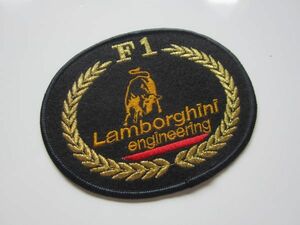 F1 Lamborghini ランボルギーニ エンジニア 牛 ロゴ 小 ワッペン/ビンテージ 自動車 バイク オートバイ レーシング F1 スポンサー ② 42