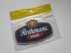 Rothmans RACING ロスマンズ レーシング タバコ ビール レーシング ロゴ ワッペン/自動車 バイク F1 スポンサー 49