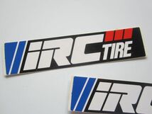 【２枚セット】IRC TIRE タイヤ ステッカー/デカール 自動車 バイク オートバイ レーシング スポンサー メーカー 04_画像2