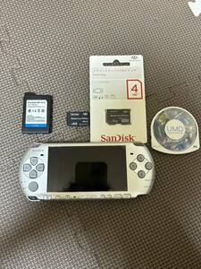 PSP 3000 美品SONY ゲー厶機 ソニー プレイステーションポータブル ブラック シルバー