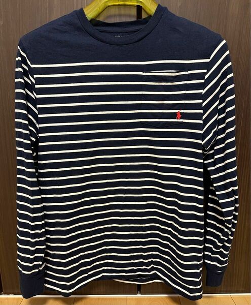 ラルフローレン RALPH LAUREN 長袖 Tシャツ ロンT POLO ネイビー ボーダー