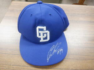  origin Chunichi Dragons pine slope large .. hand with autograph cap secondhand goods 