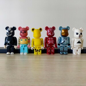 《★6体セット★限定品★廃盤品★》ベビザラス B＠RUS BE@RBRICK ベアブリック MEDICOM TOY メディコムトイ 100% フィギュア 人形