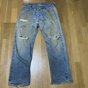 Levis リーバイス 501 ヴィンテージ 66前期 刻印6 スモールe ボタンフライ デニムジーンズ W38 L34 の画像1