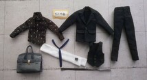 六分の一男子図鑑エイト、momoko、1/6ドール用 handmade clothes ヘアラインスリーピース 送料無料_画像10