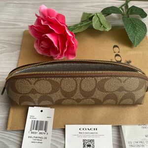 COACH ペンケース C6333 コーチ 新品　筆箱　本物　柄　