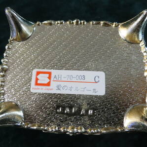 古い 手巻き オルゴール付 ジュエリーボックス 宝石箱 アクセサリーボックス 曲「愛のオルゴール」日本製の画像7