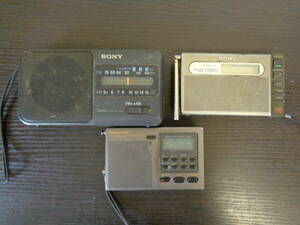 SONY ICF-S60 SRF-M100 Panasonic RF-U06 ラジカセ AM FM ジャンク品 管理LP