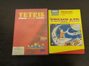  Tetris TETRIS MSX2 exclusive use playing cards aid MSX( case only ) 2 point set sale secondhand goods control ZI-LP