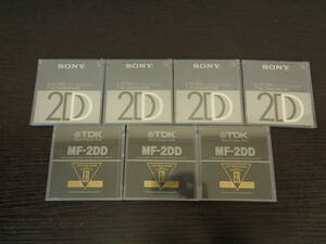 SONY MF-2DD 4点 TDK MF-2DD 3点 全7点 3.5型 まとめ売り フロッピーディスク 未開封品 管理ZI-LP