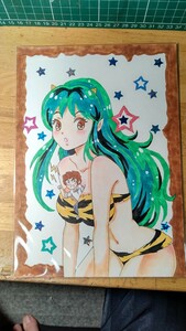 うる星やつら 手描きイラスト 同人手描きイラスト 原画 直筆 ラムちゃん コミケ上坂すみれ