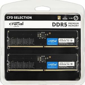 Crucial(クルーシャル) CFD W5U4800CM-8GS [DDR5 PC5-38400 8GB 2枚組] 【16GB】
