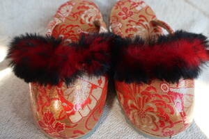 19cm детский "Семь, пять, три" zori осень-зима для японский костюм надеть обувь предмет б/у бесплатная доставка 