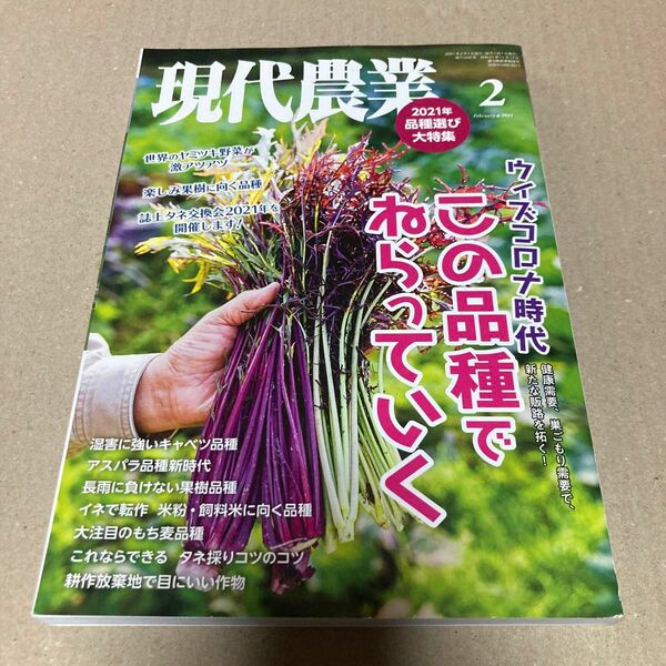 現代農業 ２０２１年２月号 （農山漁村文化協会）