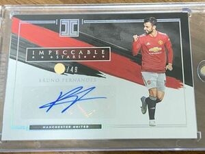 【ブルーノ サイン】PANINI IMPECCABLE PREMIER LEAGUE SOCCER Bruno Fernandes auto 49枚限定！