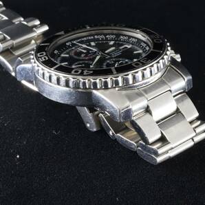 IT27YN9A7AES 即決 本物 SEIKO セイコー Chronograph クロノグラフ SNA225PC 7T62-0CV0 SS クオーツ ブラック メンズ 腕時計の画像10