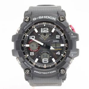 ITS939N8682Q 即決 本物 美品 CASIO カシオ G-SHOCK Gショック マッドマスター GwG-100 ソーラー メンズ 腕時計 フラック×レッド