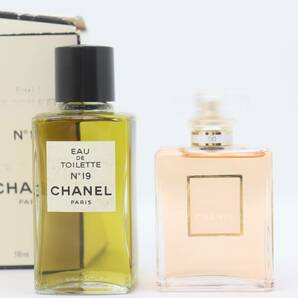 ITPQ75J8PRNK 即決 本物 未使用 保管品 CHANEL シャネル 香水 COCO CHANEL MADEMOISELLE 50ml & No19 オードトワレ 118ml 2個セットの画像1