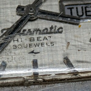 SEIKO プレスマチック 稼働品ジャンク 自動巻 セイコー アナログ 腕時計 時計 古民家整理品の画像7