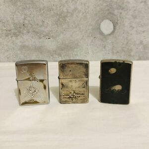 ht2014【PK】//Zippo★ジッポ　まとめて　カウボーイ　イーグル　シリアルナンバー　ライター　3点　喫煙具