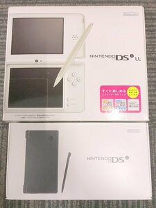 【通電動作未確認】Nintendo TWL-001 DSi ブラック UTL-001 DSi LL ナチュラルホワイト ゲーム機 本体 2個セット 任天堂 1円~　S3301