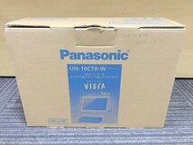 【通電動作未確認】Panasonic UN-10CT8-W HDDレコーダー付 地上 BS 110度CSデジタルテレビ ホワイト パナソニック 1円~　S3209_画像1