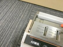 【通電動作未確認】AIWA FM/AM STEREO RADIO CASSETTE RECORDER CS-J36 ステレオラジオカセットレコーダー アイワ 1円~　S3304_画像9