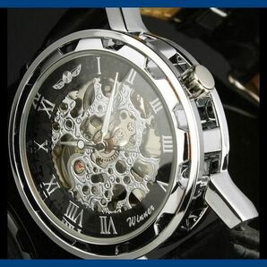 ■□新品未使用□■機械式腕時計winnerブラックアルマーニタグホイヤーセイコーシチズンカシオG-SHOCKポールスミスバーバリーディーゼルの画像1