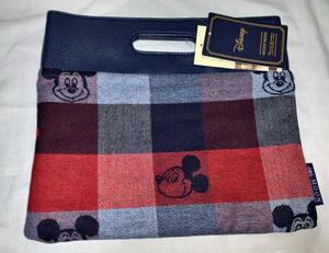  new goods * Britain MOON company × Mickey Mouse [ trad check ] four angle bag ( large )