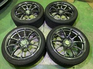 軽量 yokohama アドバンレーシング RZ2 ADVAN racing RZⅡ 18インチ 8.5J +35 9J +53 PCD120 5H コンケイブ アドバン BMW バリ溝良タイヤ付